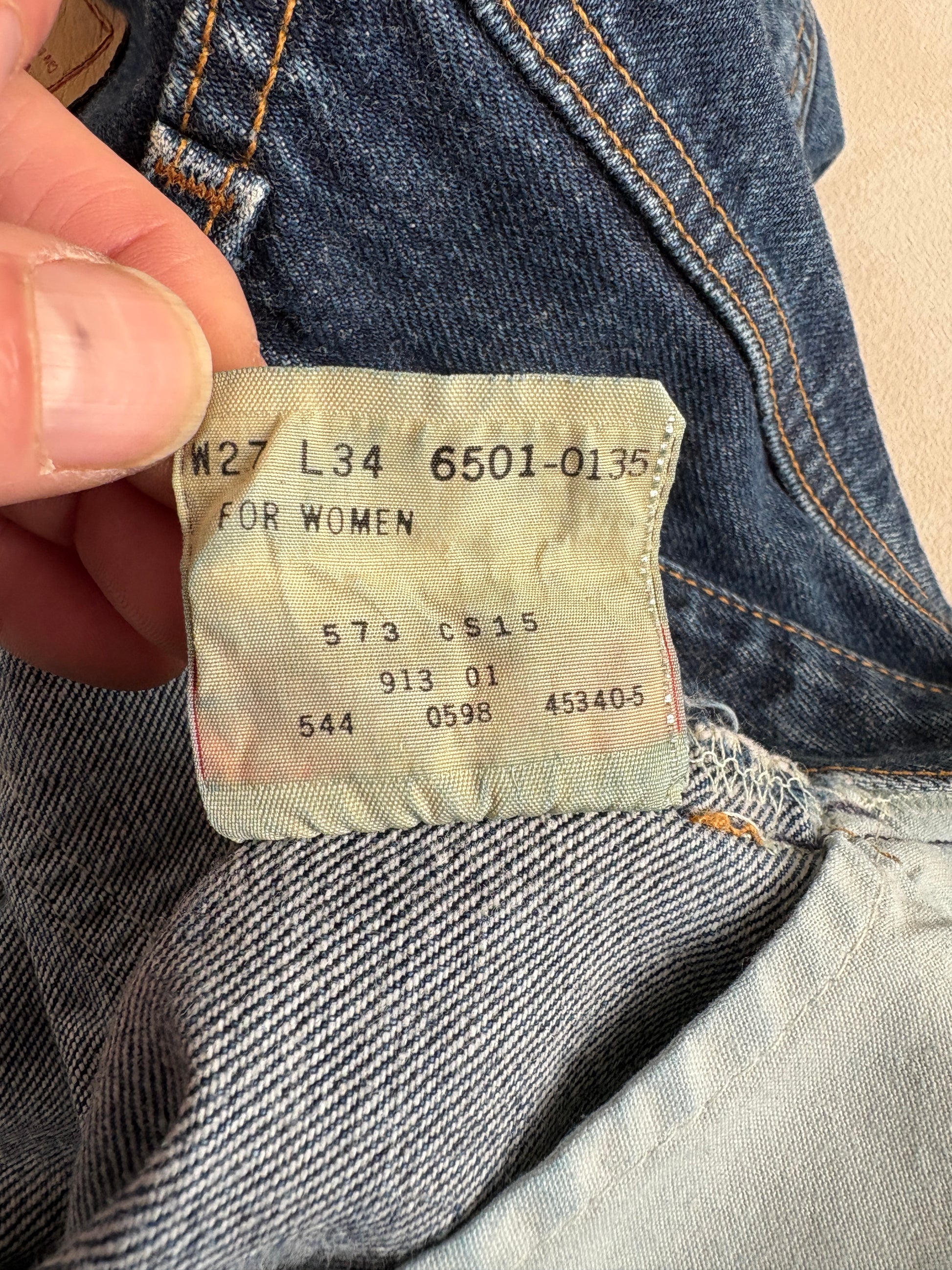 27X34 Levi's 501 Vintage Denim Jeans Made in USA - USA Vintage Bcn