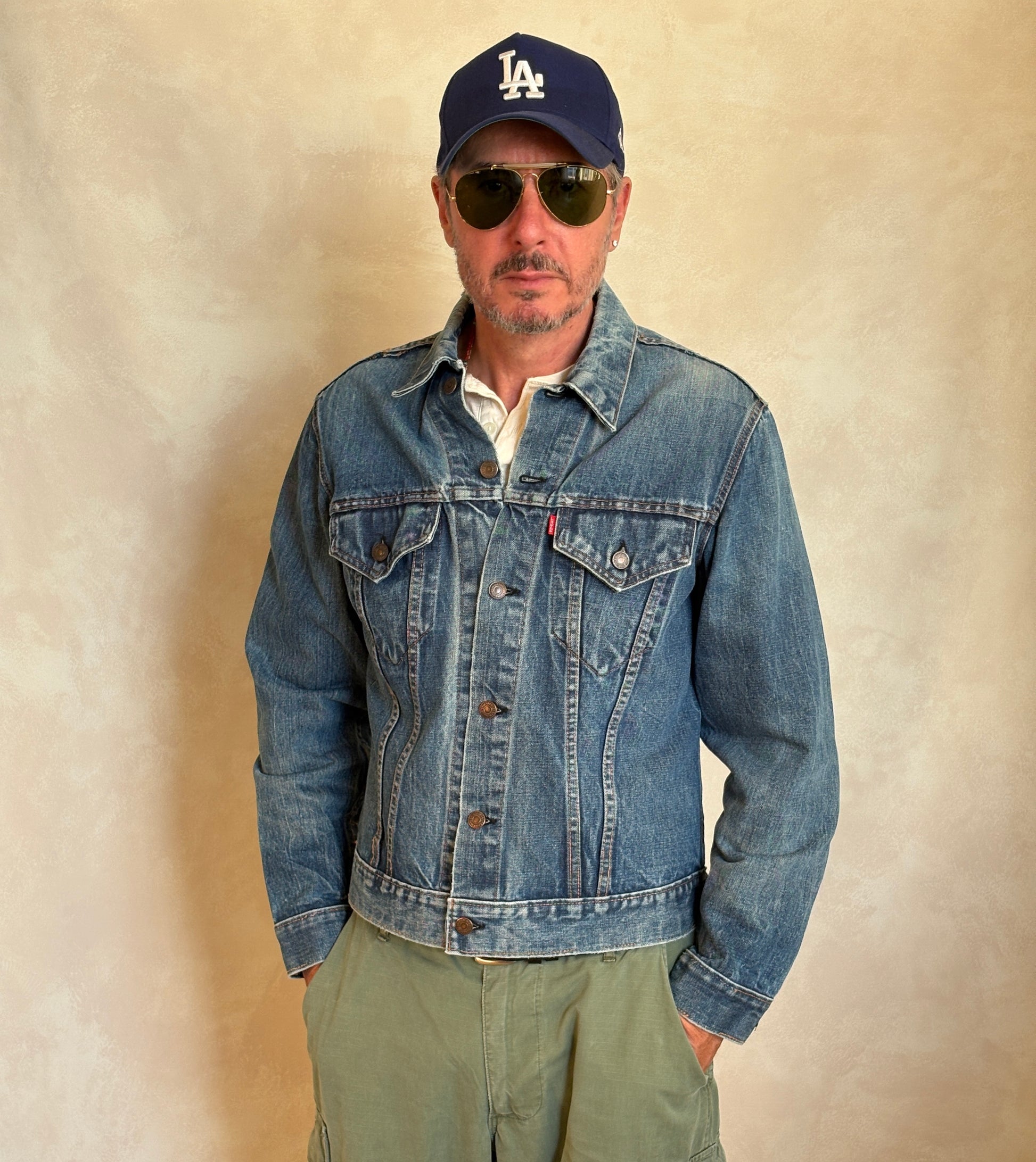 Size 42US / 52EU. Vintage late 70s 70505 Levis 2 pockets made in USA - USA Vintage Bcn