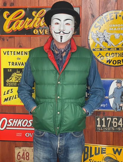 Size Med. Vintage reversible down vest-AJ357 Studio