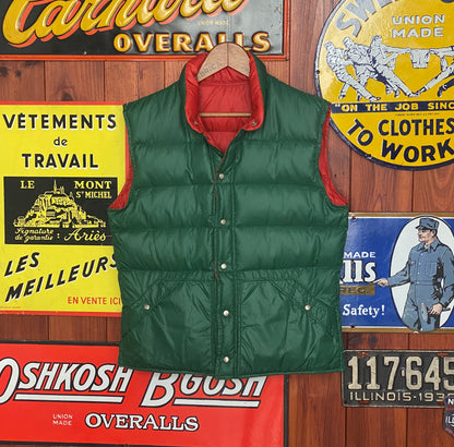 Size Med. Vintage reversible down vest-AJ357 Studio