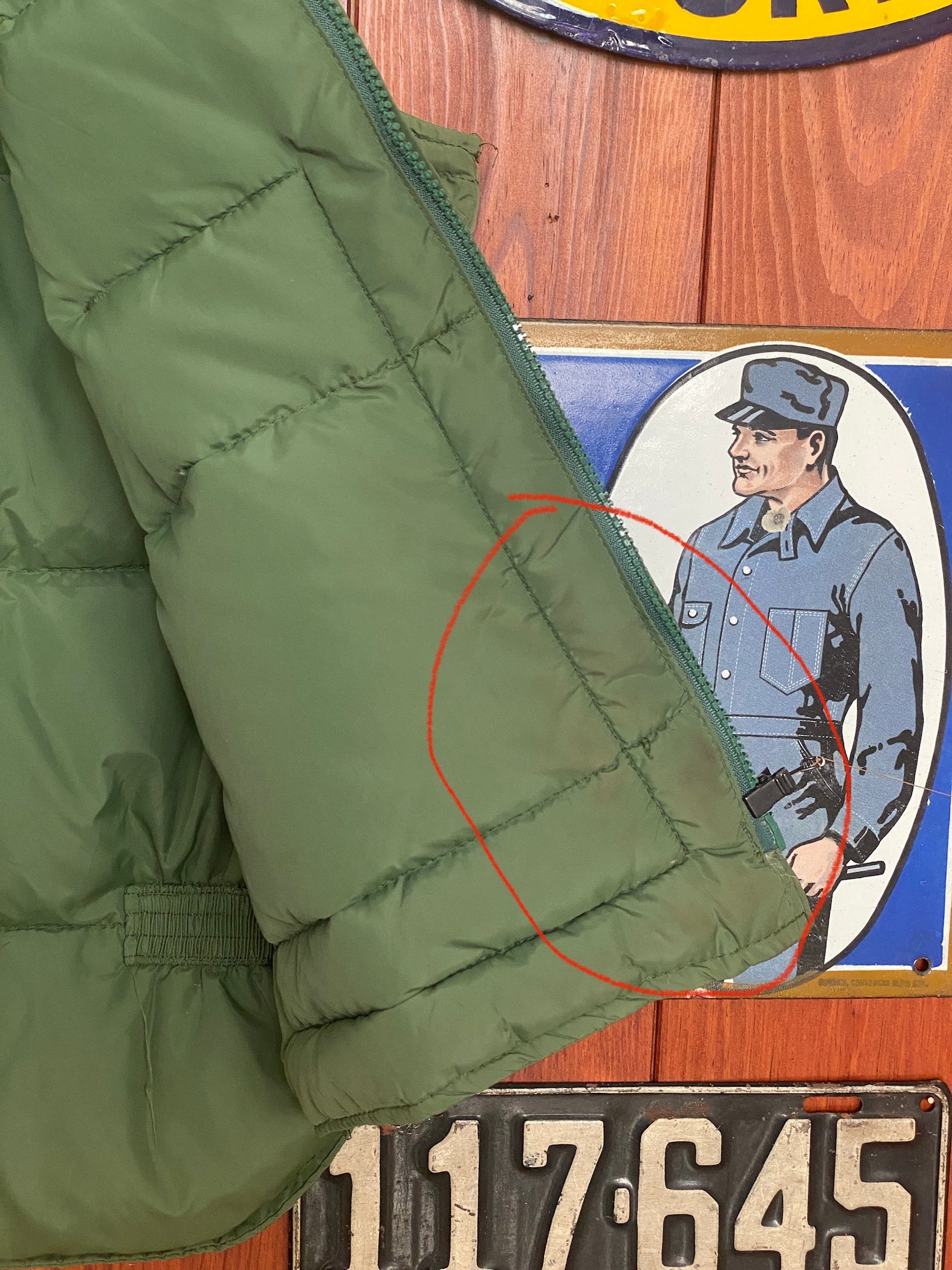 vintage walls down vest made in usa size 44 tall us 54 eu aj357 studio