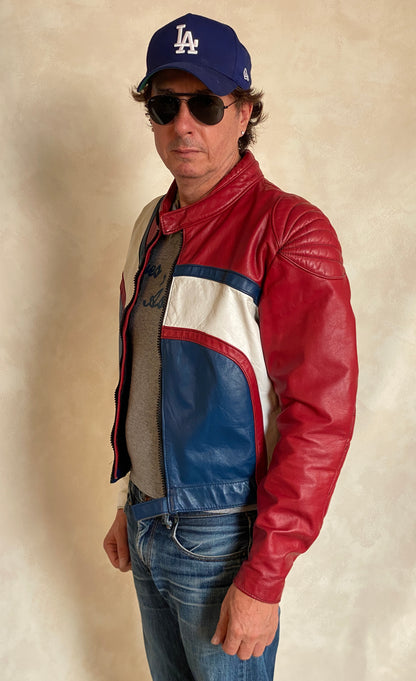 Size 42US/52EU. Vintage Angora Motorcycle jacket Made in Canada-AJ357 Studio