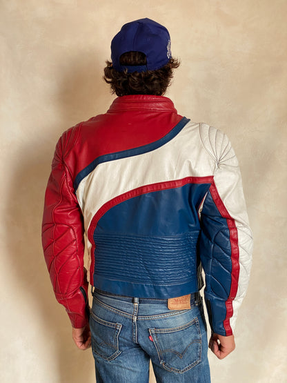 Size 42US/52EU. Vintage Angora Motorcycle jacket Made in Canada-AJ357 Studio