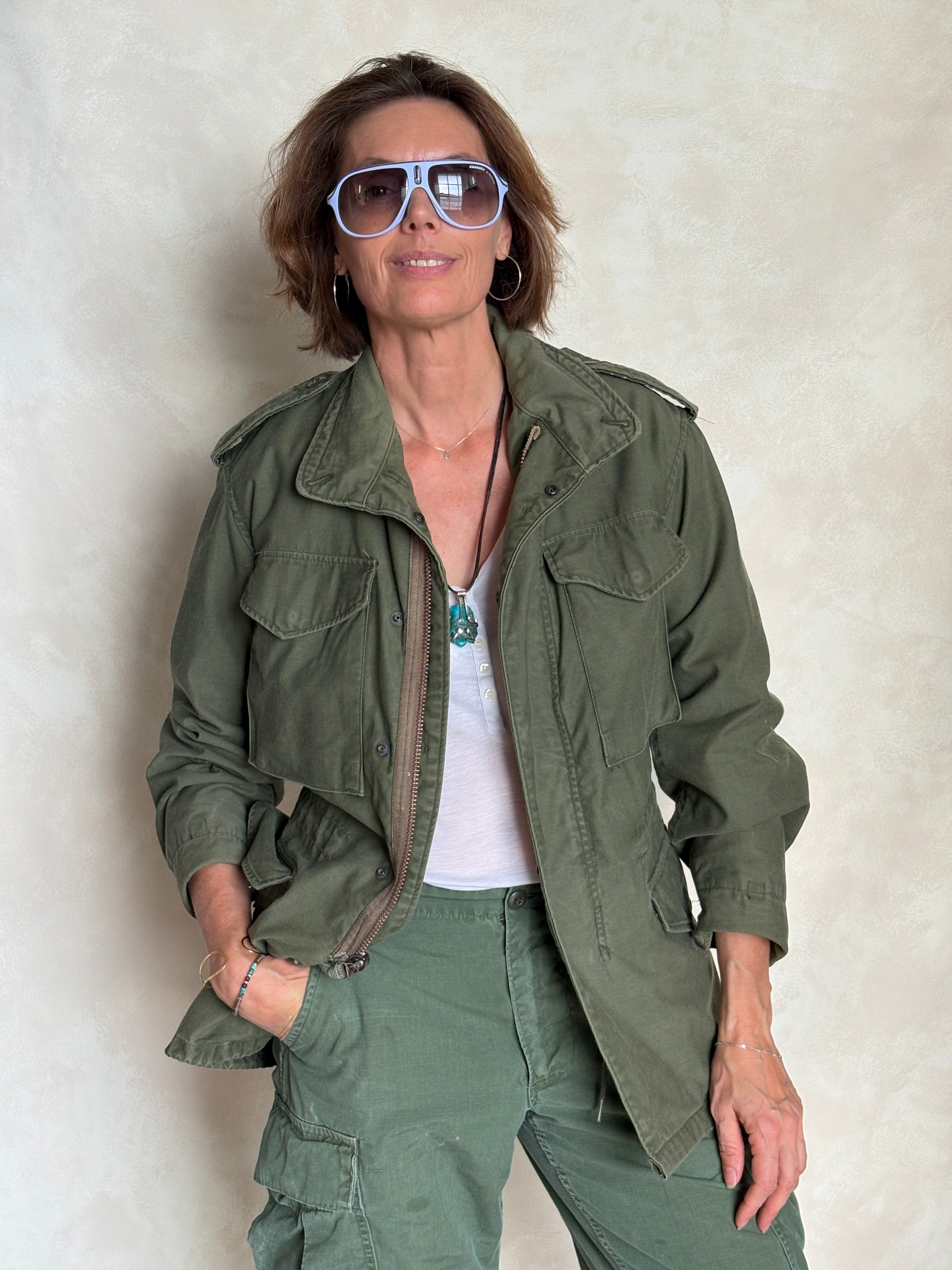 X Small Reg. Authentic 1980 US Army M-65 field jacket Military - USA Vintage Bcn