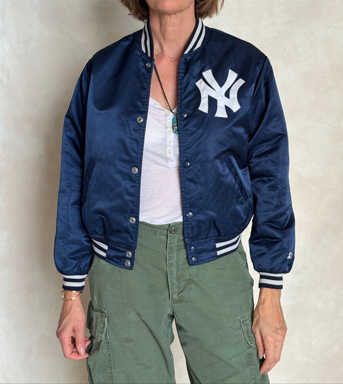 Youth Large. Vintage Diamond collection 90s New York Yankee Starter jacket -made in USA-AJ357 Studio
