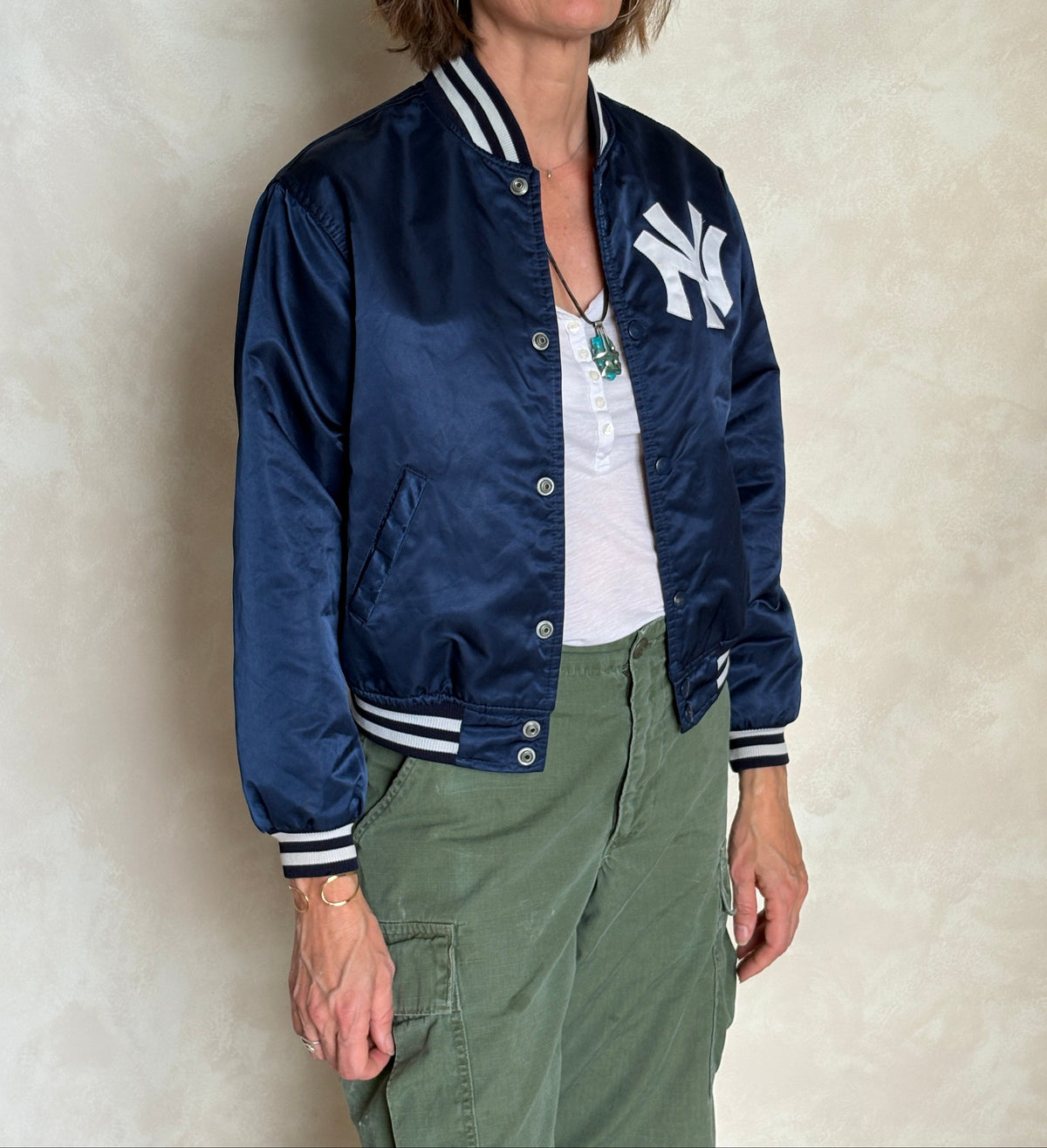 Youth Large. Vintage Diamond collection 90s New York Yankee Starter jacket -made in USA-AJ357 Studio