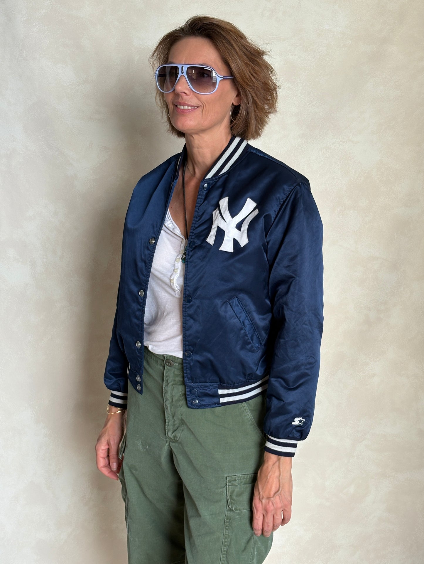 Youth Large. Vintage Diamond collection 90s New York Yankee Starter jacket -made in USA- - USA Vintage Bcn