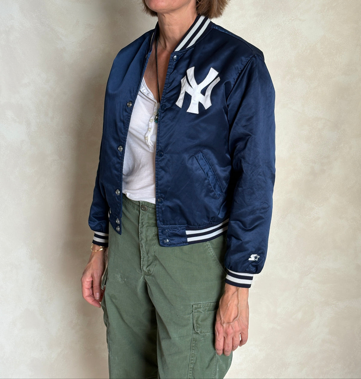 Youth Large. Vintage Diamond collection 90s New York Yankee Starter jacket -made in USA-AJ357 Studio