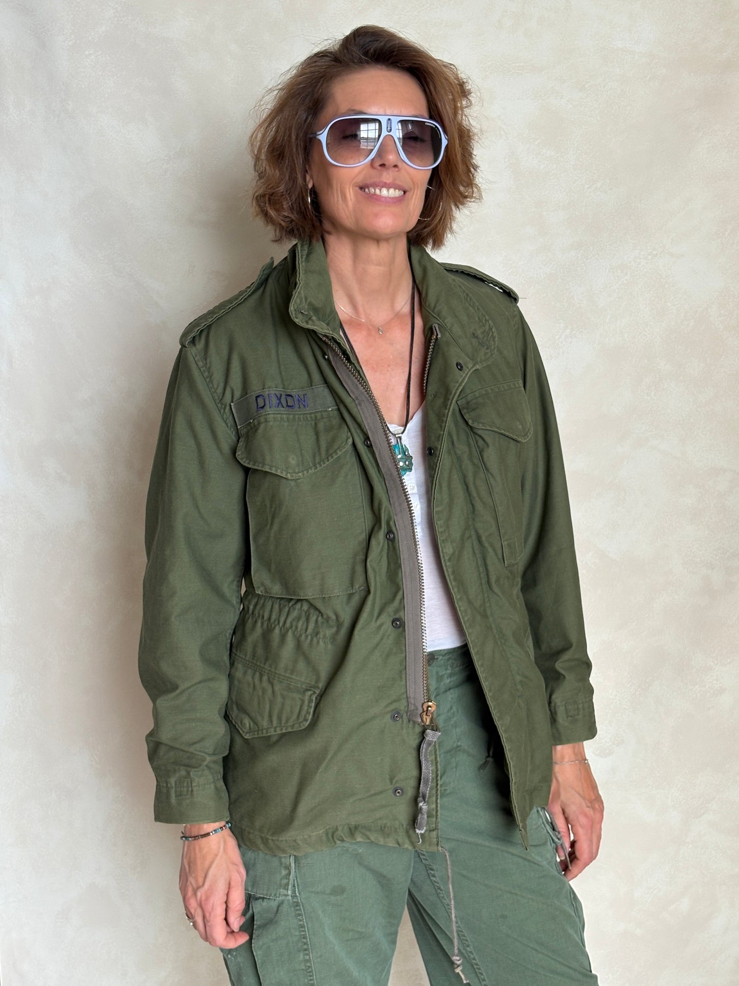 X Small Short. Authentic 1982 US Army M-65 field jacket Military - USA Vintage Bcn