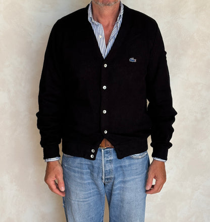 Vintage Izod Lacoste Knit Cardigan — Medium