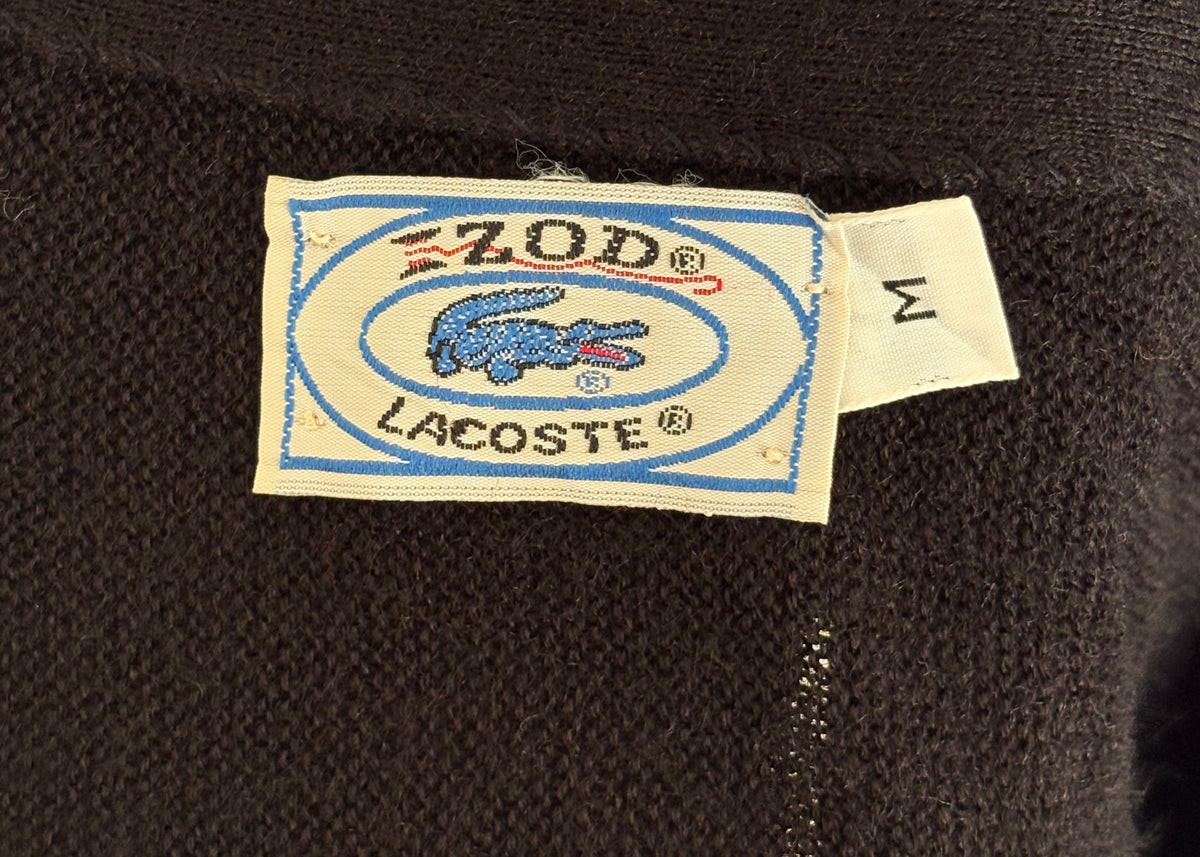 Vintage Izod Lacoste Knit Cardigan — Medium