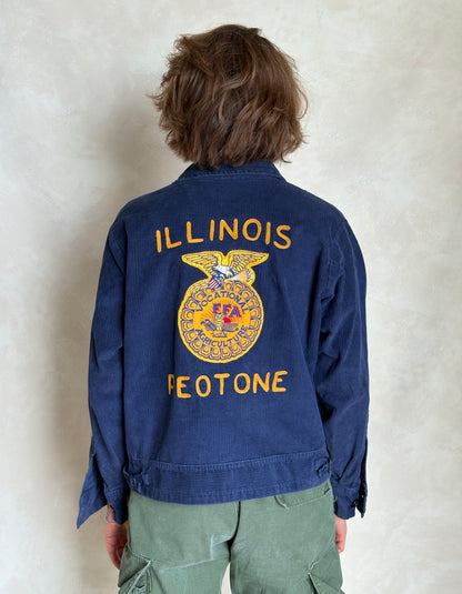 Size 38US / 48EU. Vintage 70s Illinois Future farmer of America jacket. Made in USA-AJ357 Studio