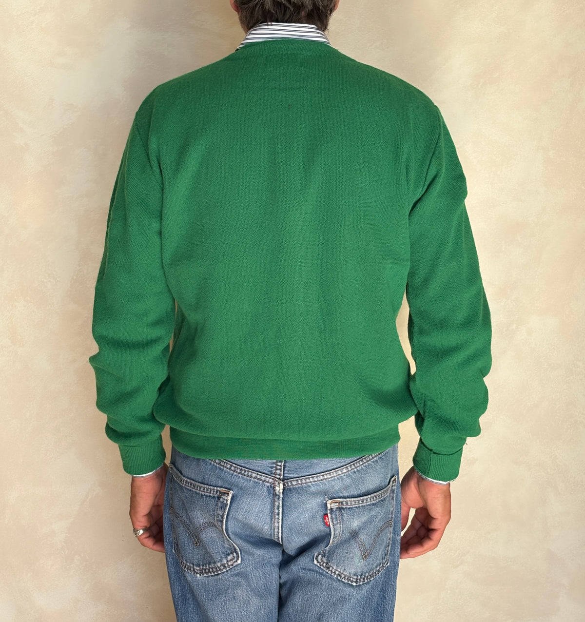 Vintage 80s Izod Lacoste knit cardigan — Medium