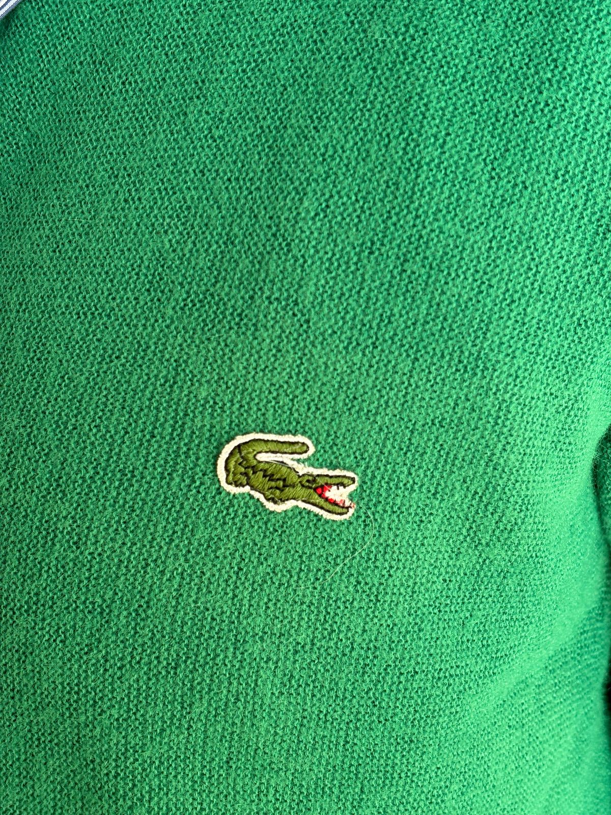 Vintage 80s Izod Lacoste knit cardigan — Medium