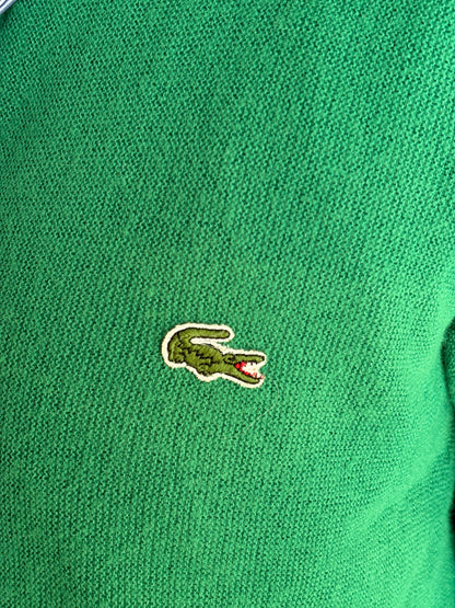 Vintage 80s Izod Lacoste knit cardigan — Medium