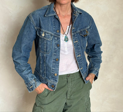Size 36US / 46EU Vintage 70s Sanforized Union Made Lee 101 J Jacket Made in USA-AJ357 Studio