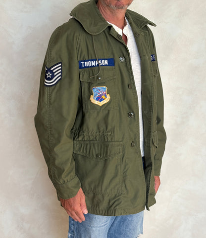 Vintage 1965 U.S. Air Force OG-107 Field Jacket – Vietnam War Era – Medium Long