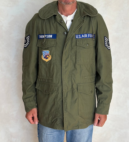 Vintage 1965 U.S. Air Force OG-107 Field Jacket – Vietnam War Era – Medium Long