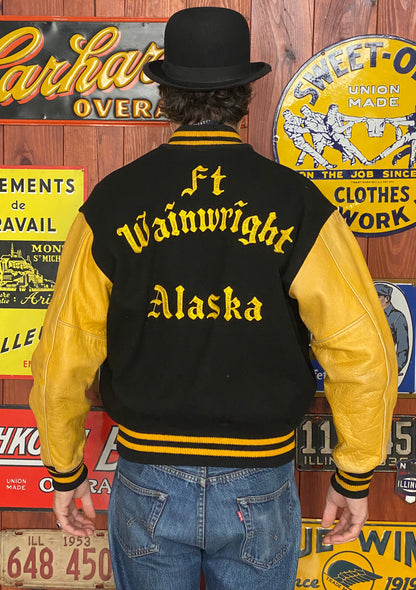 Vintage US Military Varsity Jacket - Wainwright Alaska 1964- Size 44-AJ357 Studio