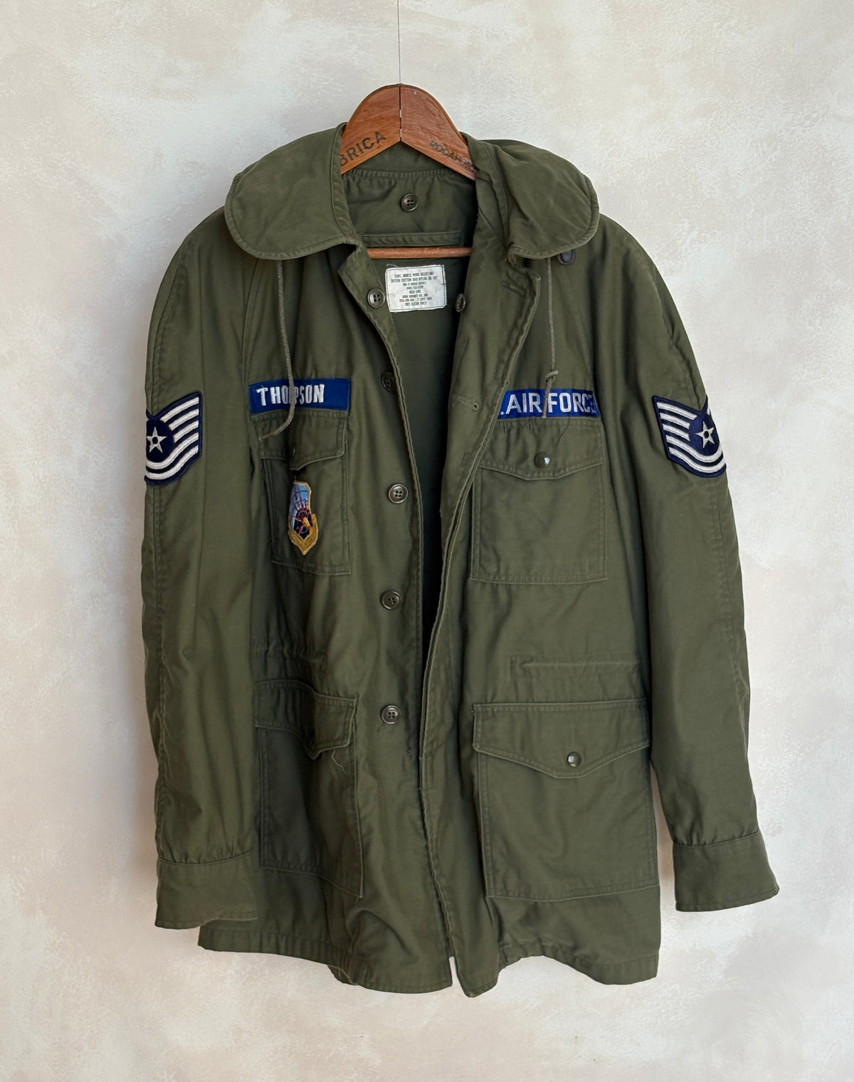 Vintage 1965 U.S. Air Force OG-107 Field Jacket – Vietnam War Era – Medium Long