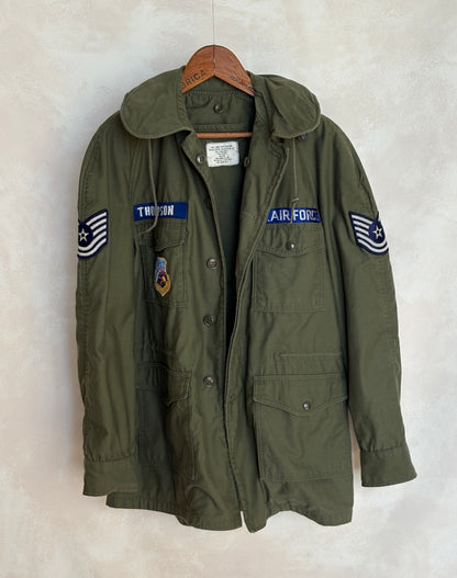 Vintage 1965 U.S. Air Force OG-107 Field Jacket – Vietnam War Era – Medium Long