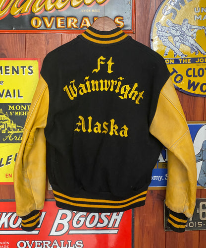 Vintage US Military Varsity Jacket - Wainwright Alaska 1964- Size 44-AJ357 Studio