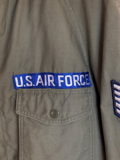 Vintage 1965 U.S. Air Force OG-107 Field Jacket – Vietnam War Era – Medium Long