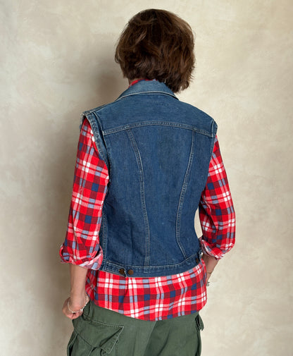 Size 38US / 48EU . 1960s Vintage Wrangler 24MJZ Denim Jacket – Made in USA-AJ357 Studio