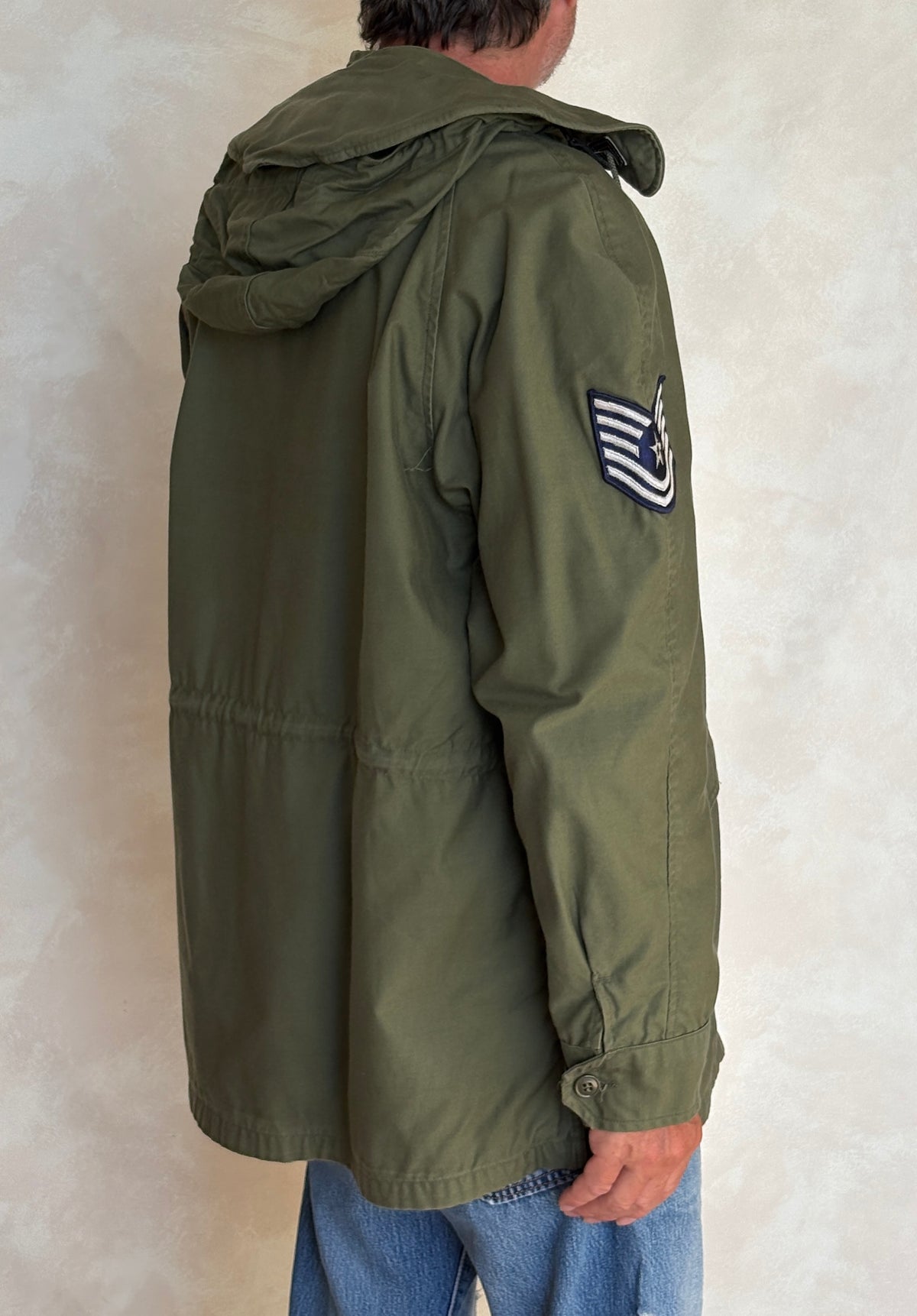 Vintage 1965 U.S. Air Force OG-107 Field Jacket – Vietnam War Era – Medium Long