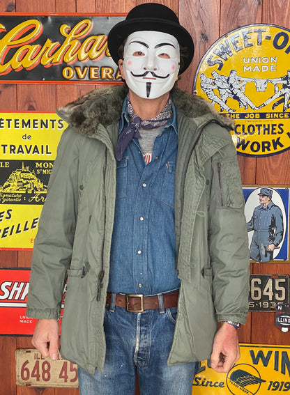 XXS. Authentic 1986 US Air Force vintage N-3B extreme cold weather Flyer coat Jacket type-AJ357 Studio