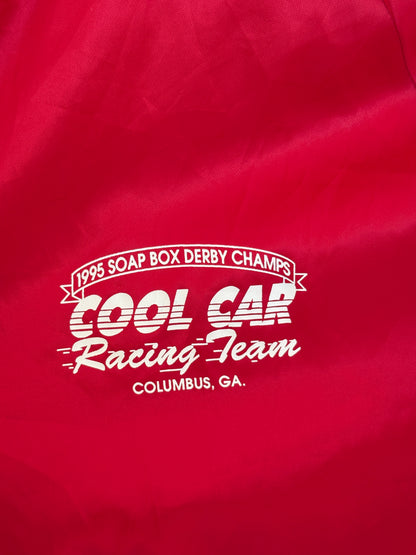 Vintage 1995 Cool Car Racing Team Satin Bomber jacket - Made in USA- Large