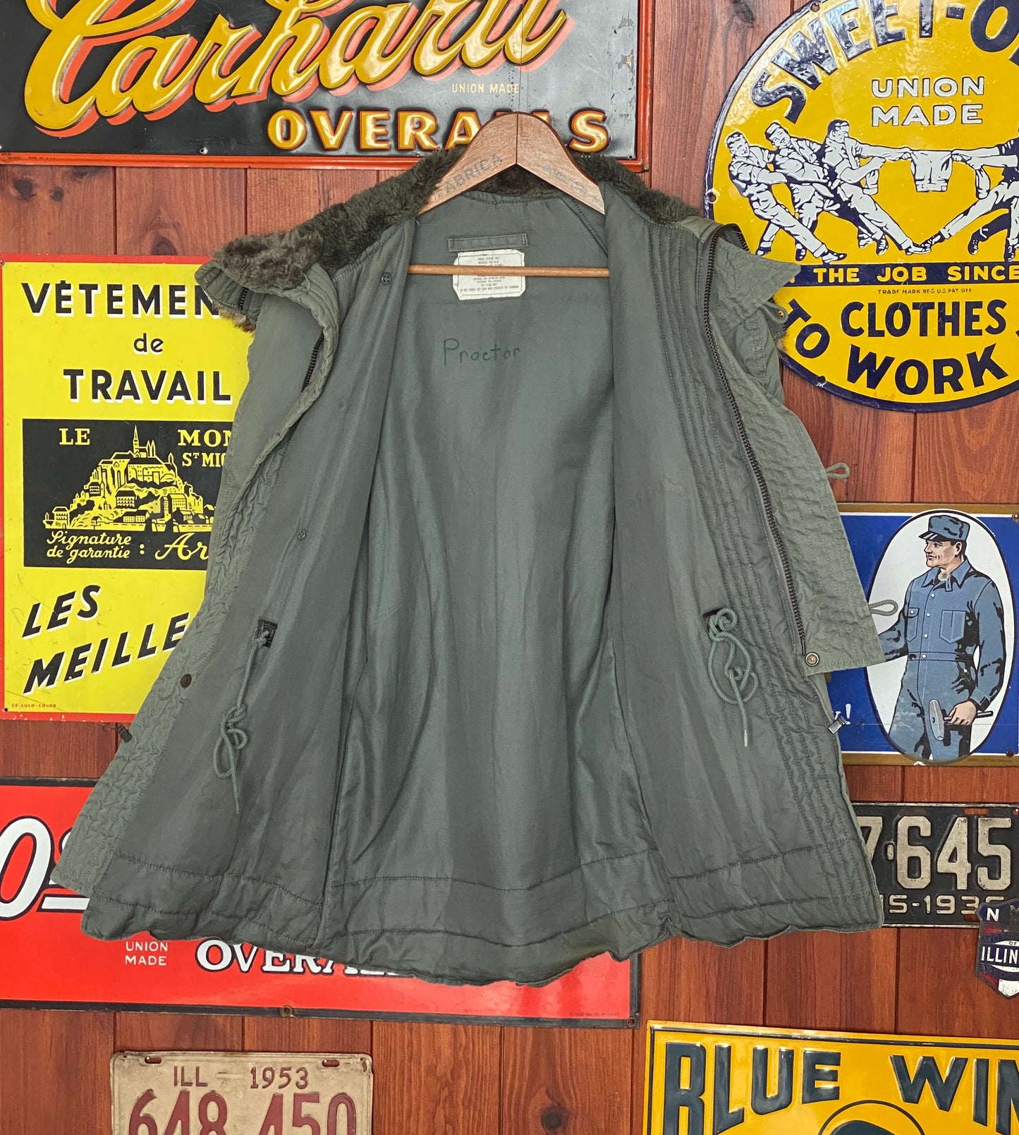 authentic 1986 us air force n3b cold weather jacket xxs AJ357 Studio