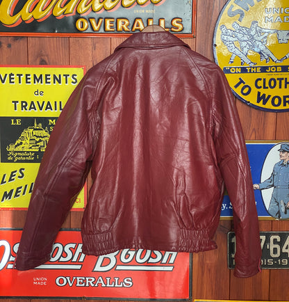 Size 46US / 56EU Vintage Canadian Leather Hockey Jacket - Classic Sportswear-AJ357 Studio