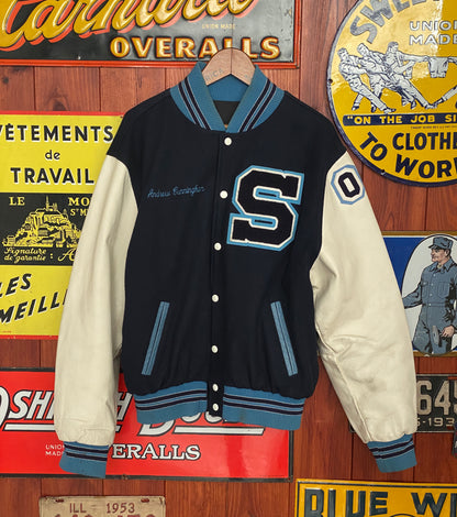 Size Med. Vintage varsity style jacket Made in Canada-AJ357 Studio