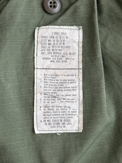X Small Short. Authentic 1982 US Army M-65 field jacket Military-AJ357 Studio