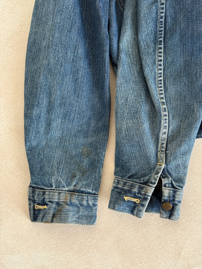 Size 36US / 46EU Vintage 70s Sanforized Union Made Lee 101 J Jacket Made in USA-AJ357 Studio