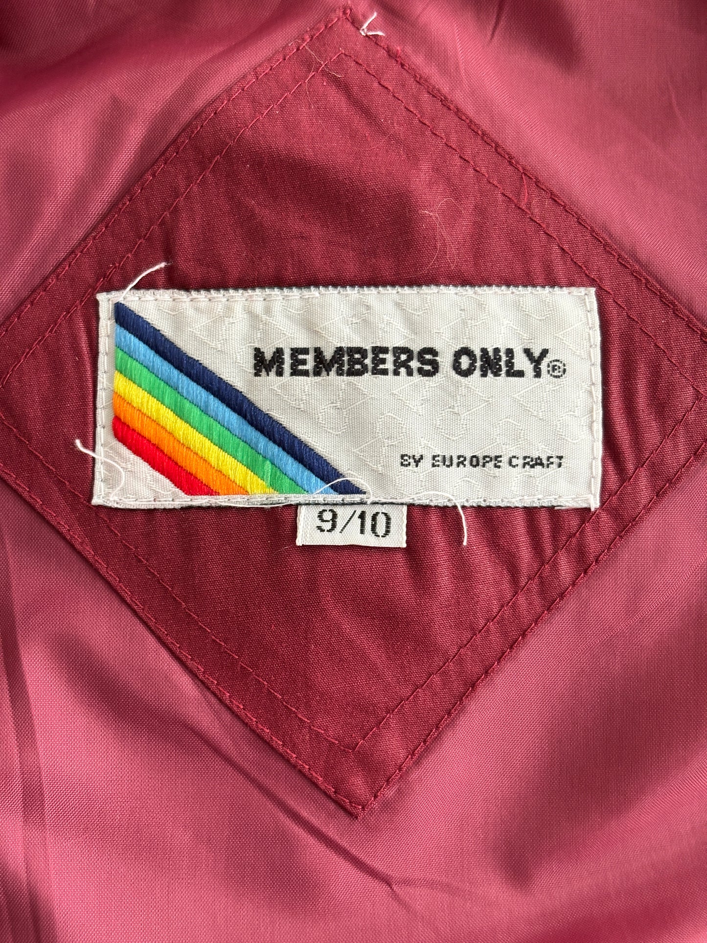 Size 9/10. Women Vintage 80s Members Only Cotton Jacket - USA Vintage Bcn