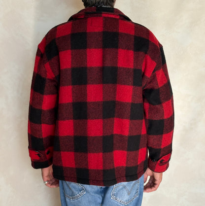 Size 42US / 52EU .Vintage 60s 5 Brother Buffalo Plaid Wool Jacket