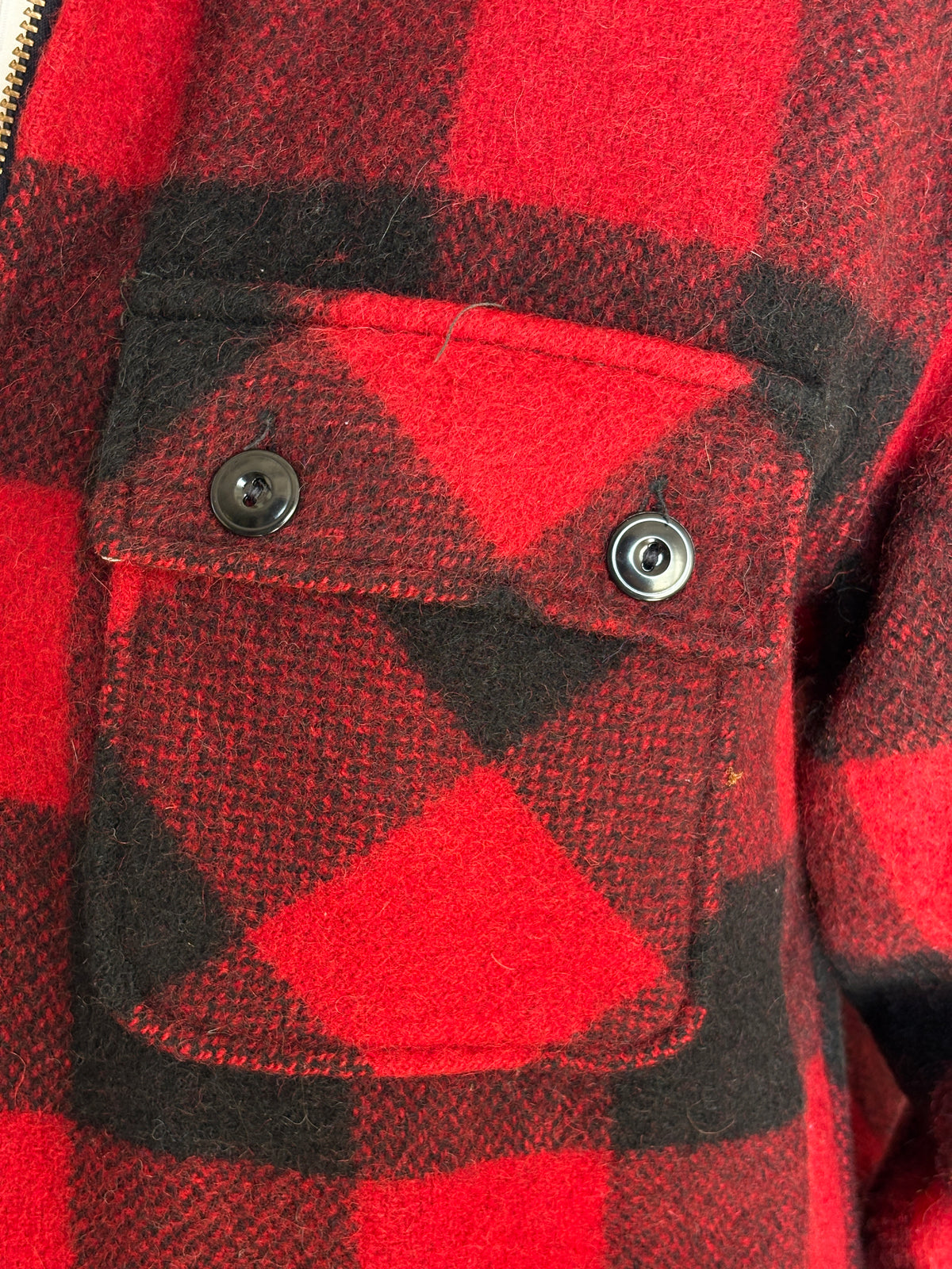 Size 42US / 52EU .Vintage 60s 5 Brother Buffalo Plaid Wool Jacket
