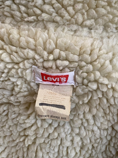 Size 42US/52EU. 4 pockets Vintage Trucker Levis fleece Jacket Made in USA.-AJ357 Studio