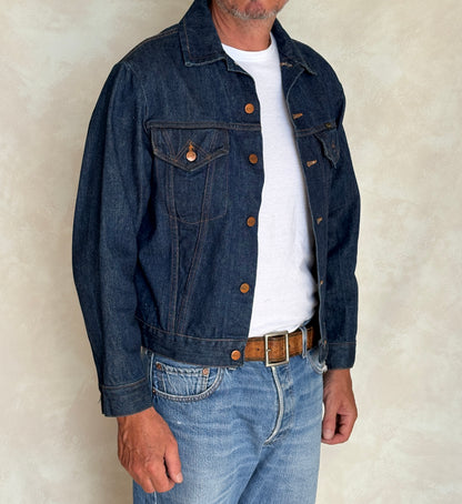 Vintage 70s Wrangler Denim Jacket  2-Pocket Made in USA  Size 40US/50EU