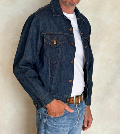 Vintage 70s Wrangler Denim Jacket  2-Pocket Made in USA  Size 40US/50EU