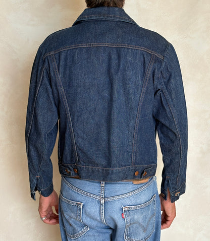 Vintage 70s Wrangler Denim Jacket  2-Pocket Made in USA  Size 40US/50EU
