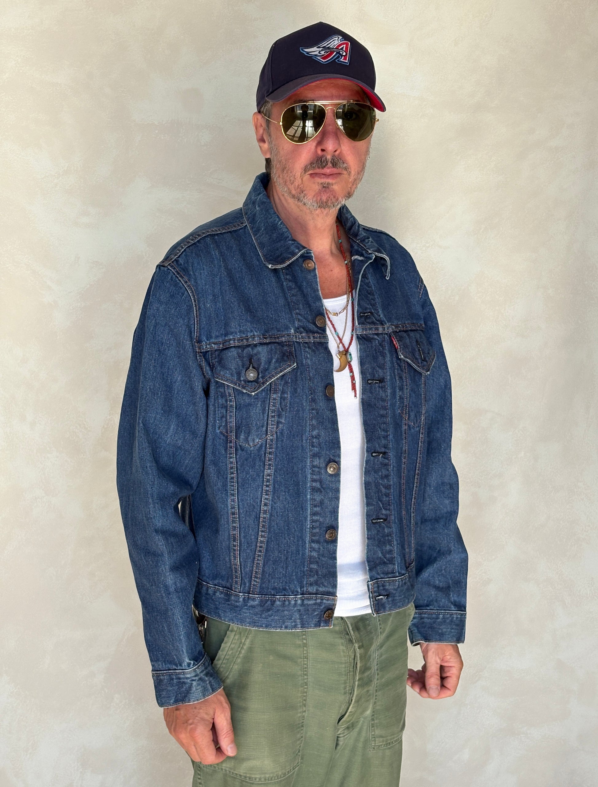 Size 46US / 56EU. Vintage Early 70s 2 pocket Levi’s Denim Jacket 70505 –Single Stitch, Made in USA - USA Vintage Bcn