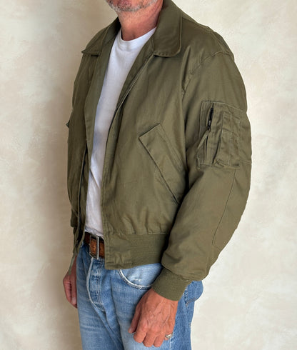 Vintage 1991 US Military CVC Cold Weather Jacket — Aramid/Nomex — Size, Med Reg. Made USA-AJ357 Studio
