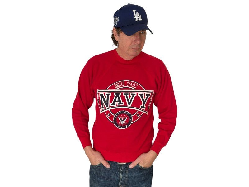 Size M Crew Sweat United States Navy Made in USA - USA Vintage Bcn
