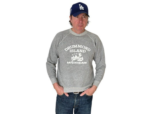 Size L Crew Neck 80s Made in USA - USA Vintage Bcn