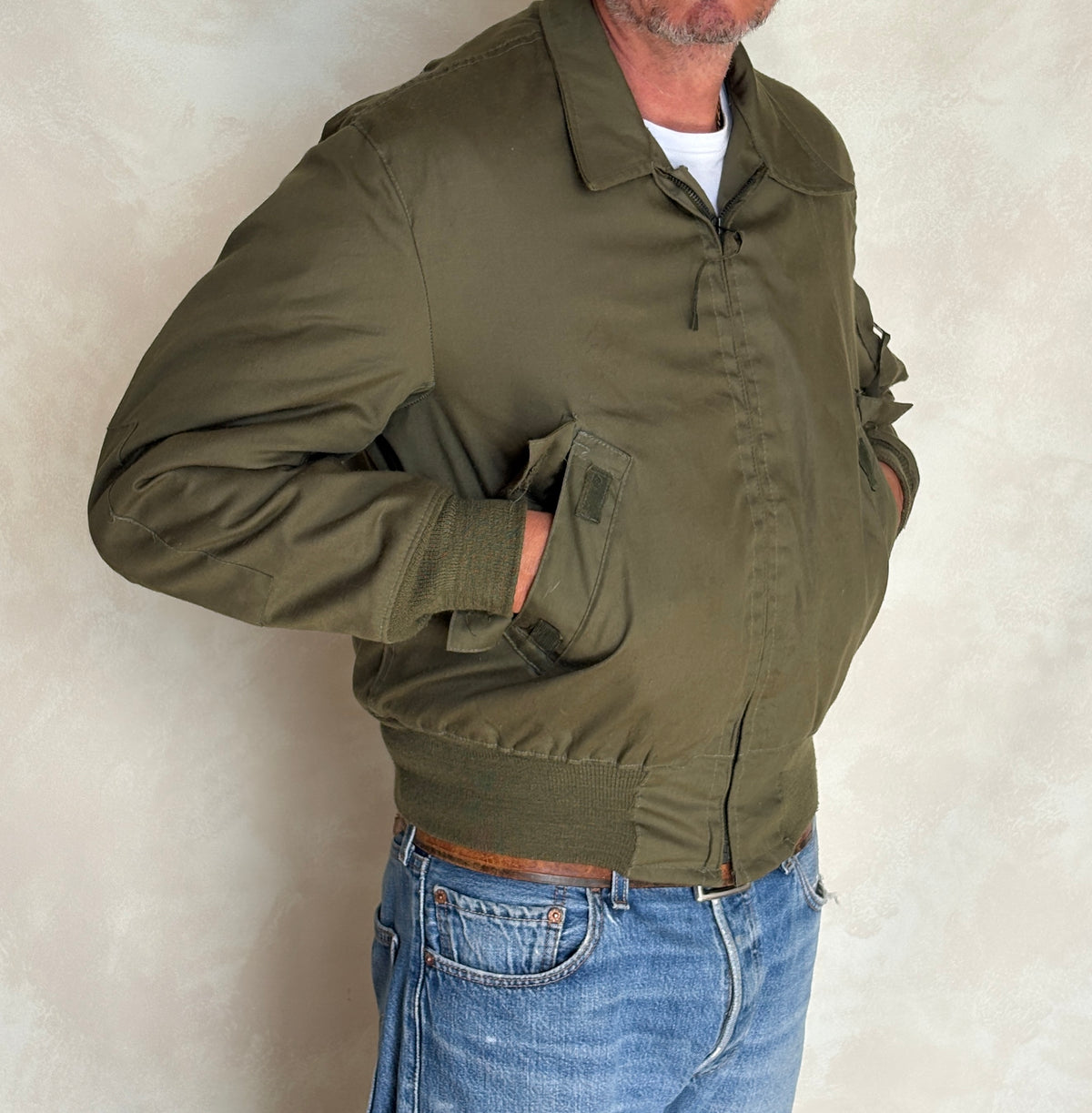 Vintage 1991 US Military CVC Cold Weather Jacket — Aramid/Nomex — Size, Med Reg. Made USA-AJ357 Studio