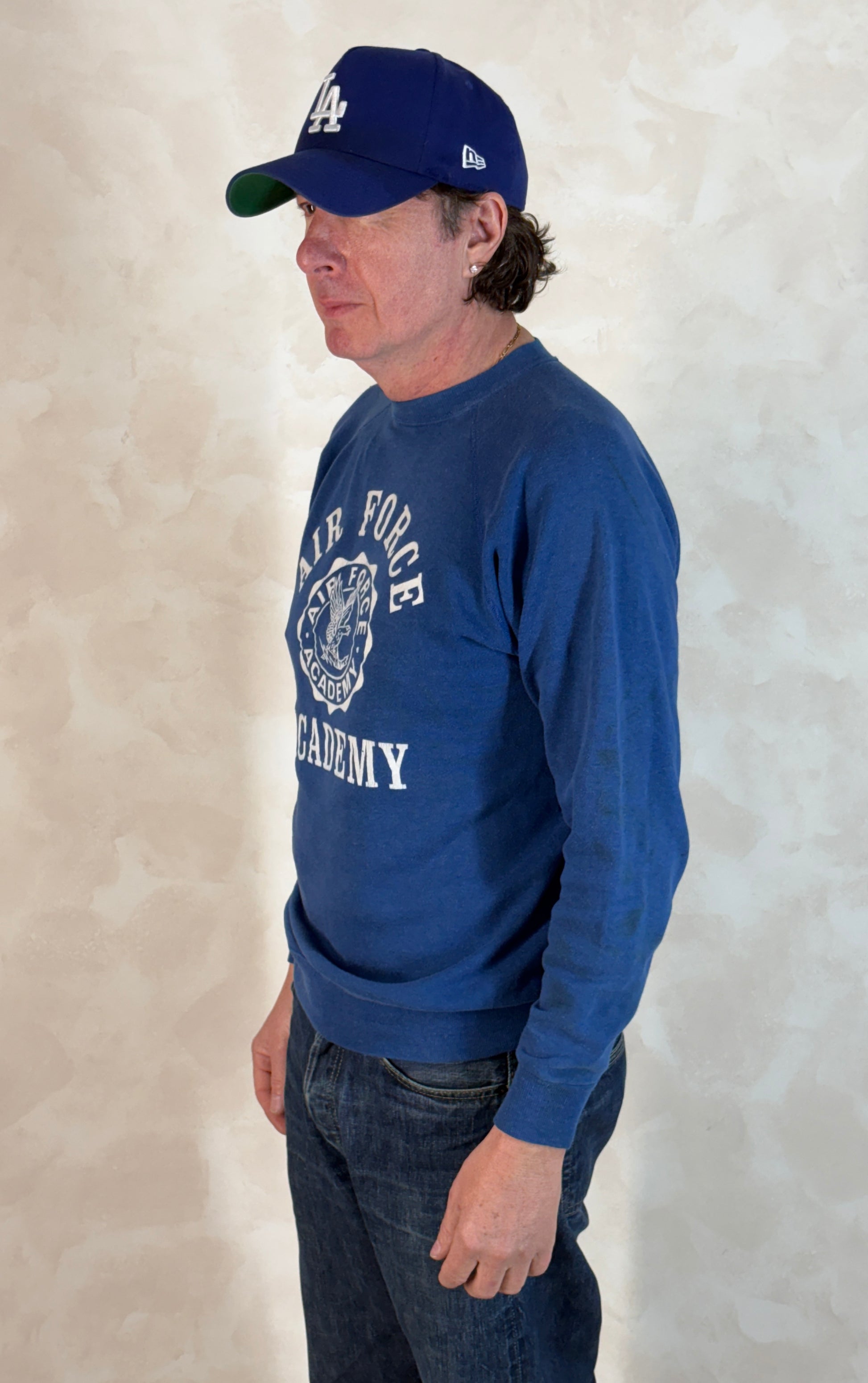 Size L US Air Force 80s Sweatshirt Made In USA. - USA Vintage Bcn