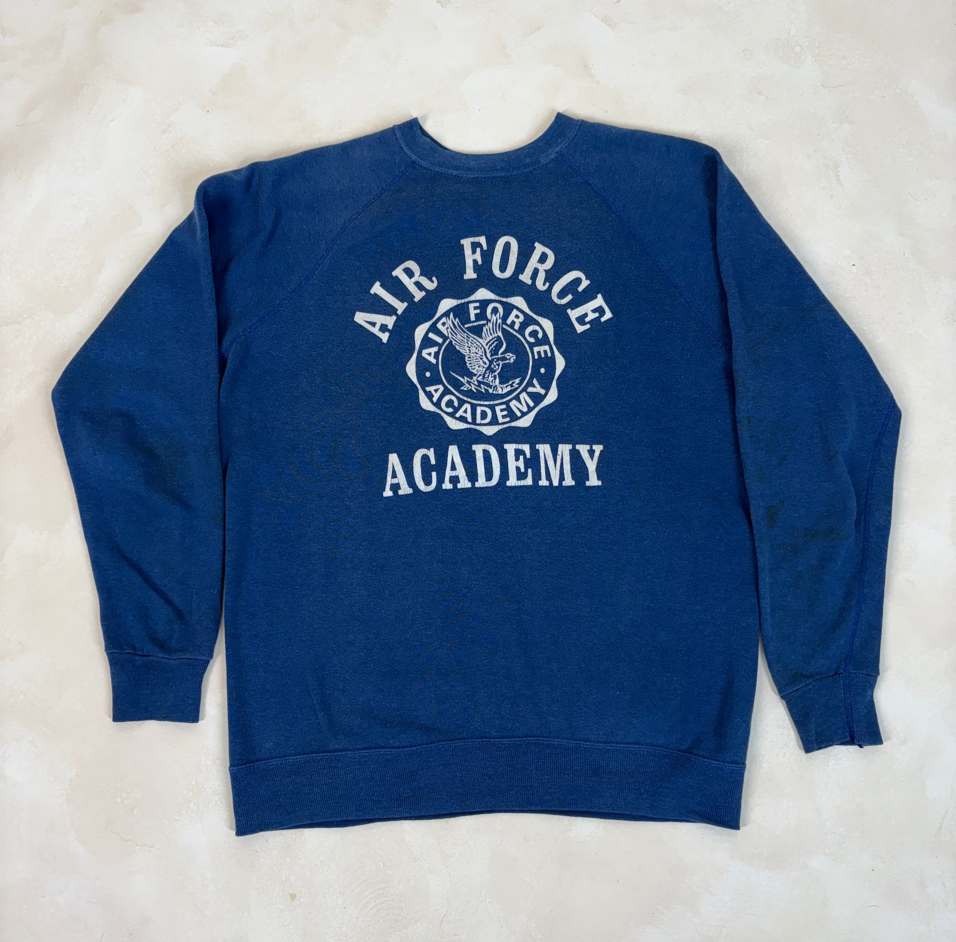 Size L US Air Force 80s Sweatshirt Made In USA. - USA Vintage Bcn